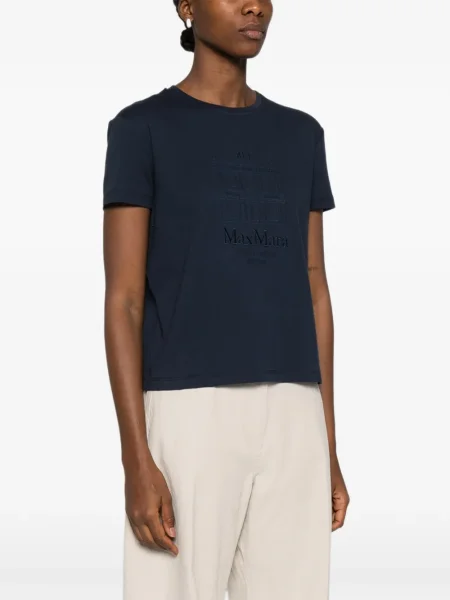 Tricou 's Max Mara cu broderie albastru