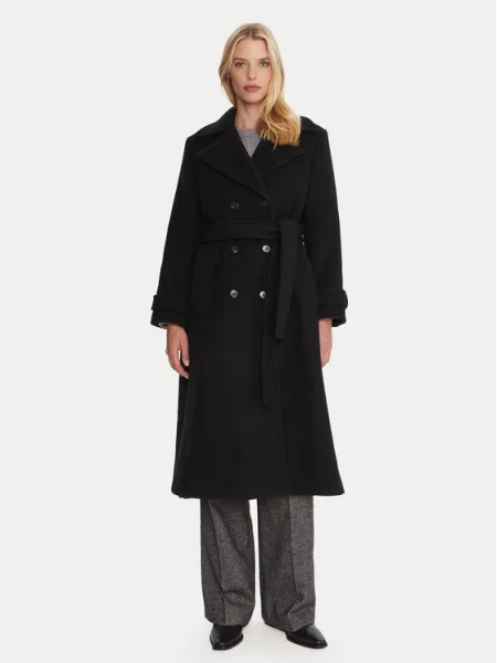 Marella Palton de lână Balcone negru