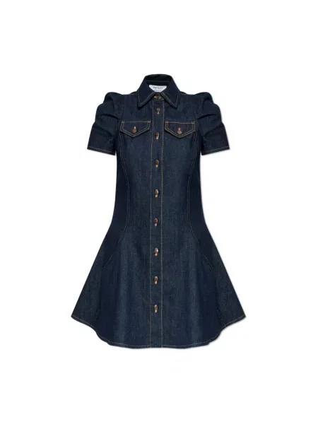 Sukienka jeansowa Alexander Mcqueen niebieska