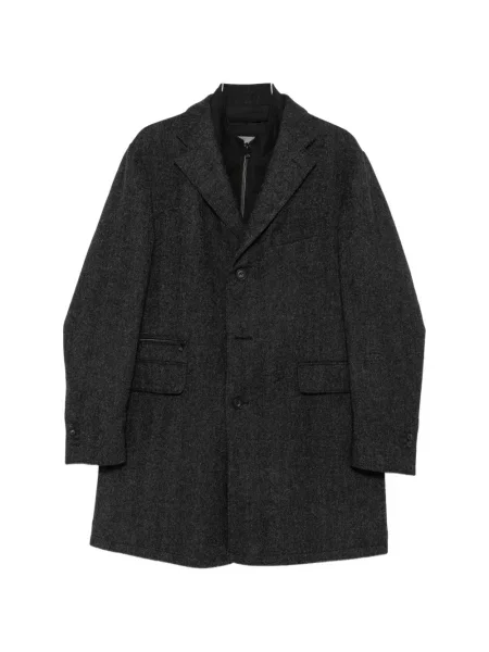 Palton Corneliani cu model herringbone gri