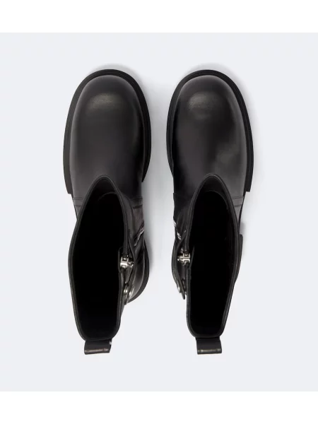 Botine Rick Owens din piele negru