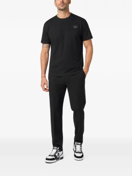 Tricou Philipp Plein din jacard negru