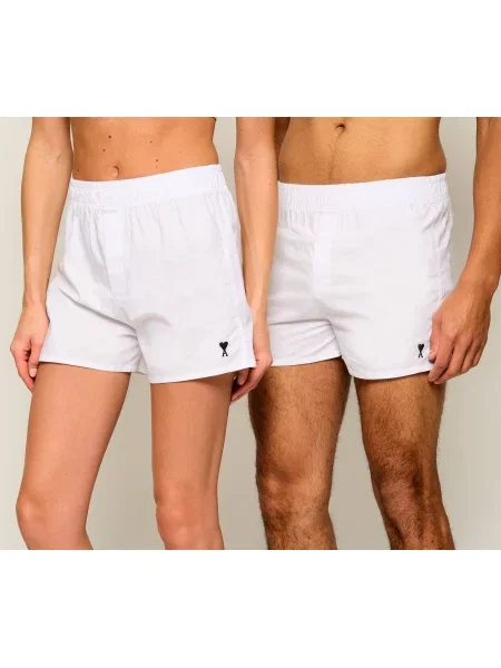 AMI Paris Pantaloni scurți alb