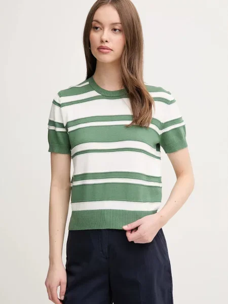 Пуловер United Colors of Benetton от лека материя зелено