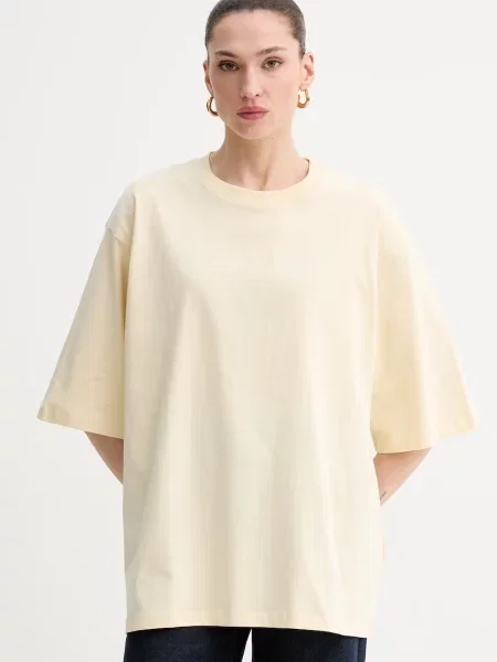 Gestuz t-shirt oversize beżowa