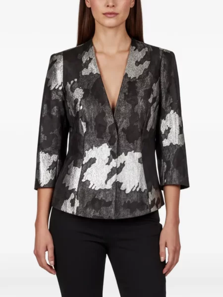 Sacou Dsquared2 din jacard negru