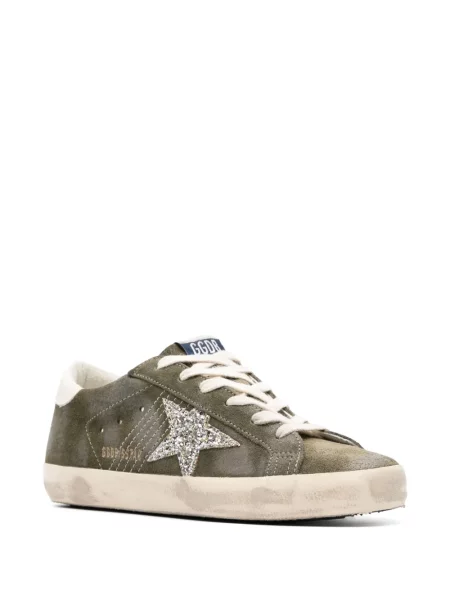 Zomšinės sportbačiai Golden Goose žalia