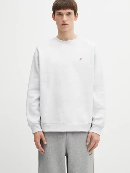 Gramicci bluza One Point Crew melanżowa szary