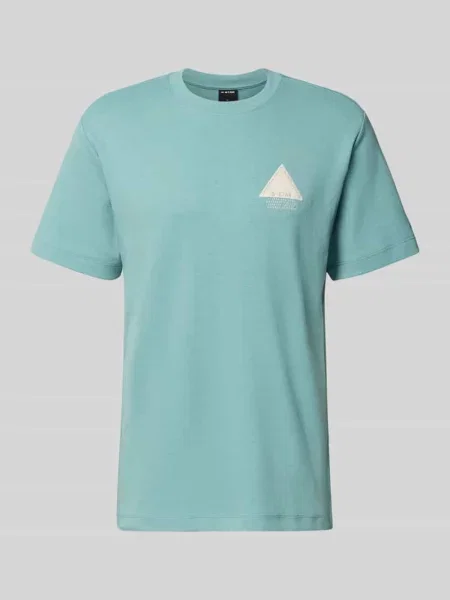 Krój regular fit T-shirt z detal z logo G-star Raw niebieska