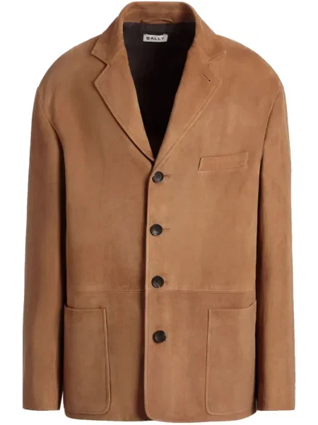 Marynarka Bally zamszowa brązowa