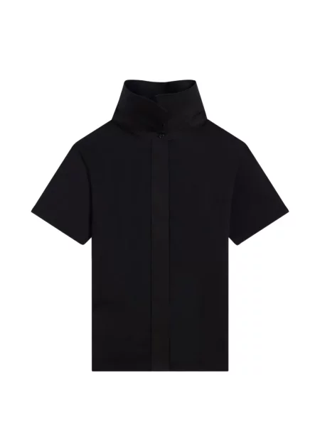 Gulerat tricou Givenchy din poplin negru