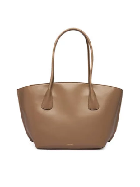Kabelka Calvin Klein Ck Medium Dome Tot béžová