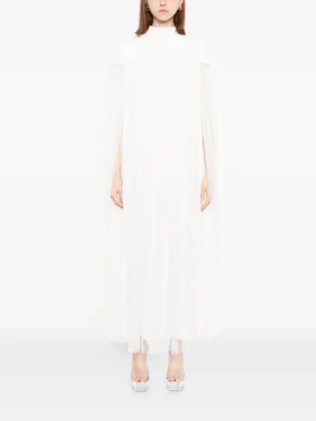 Rochie maxi Shatha Essa de costum alb