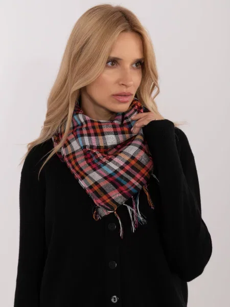 Kockás sál Fashionhunters fekete