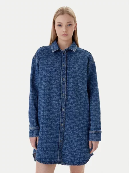 Tommy Jeans Sukienka jeansowa niebieski