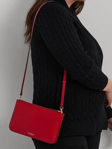 Кожаная сумка Lauren Ralph Lauren