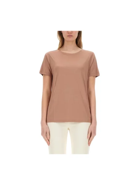 Koszulka Fay z krótkim rękawem brązowa