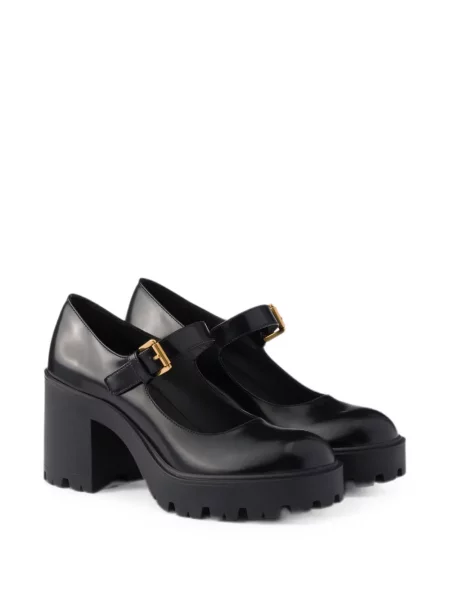 Pantofi cu toc Prada din piele negru