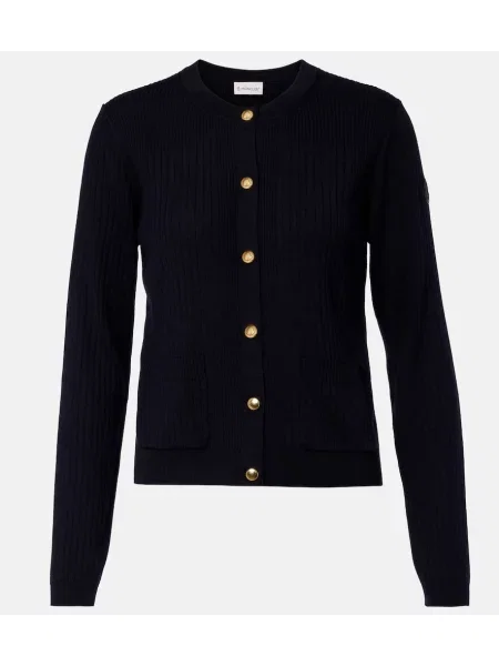 Cardigan Moncler de lână albastru