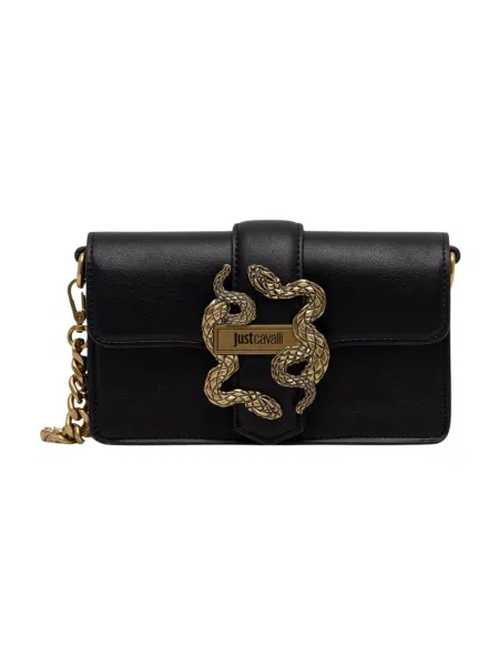 Just Cavalli torebka crossbody z imitacji skóry czarna
