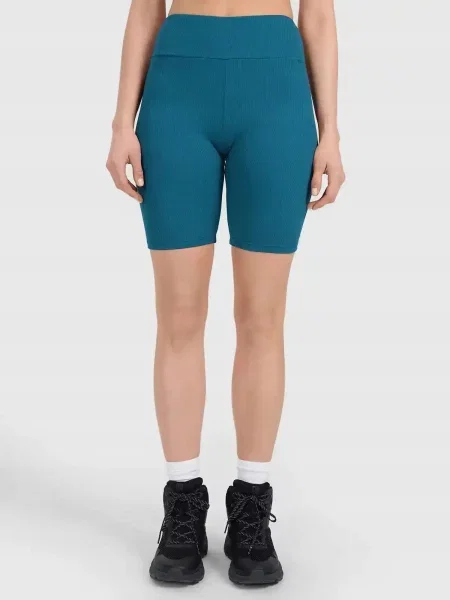 SPODENKI 4F LEGGINSY KRÓTKIE KOLARKI KRÓTKIE zielony