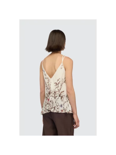 Top Semicouture w kwiatki z nadrukiem