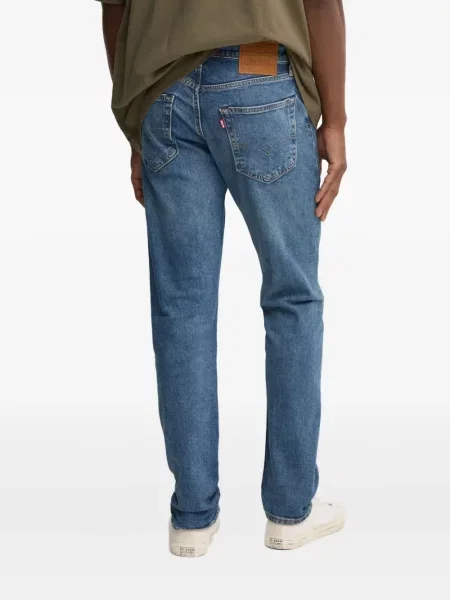 Kožené pruhované džíny Levi's 527 s kapucí modré