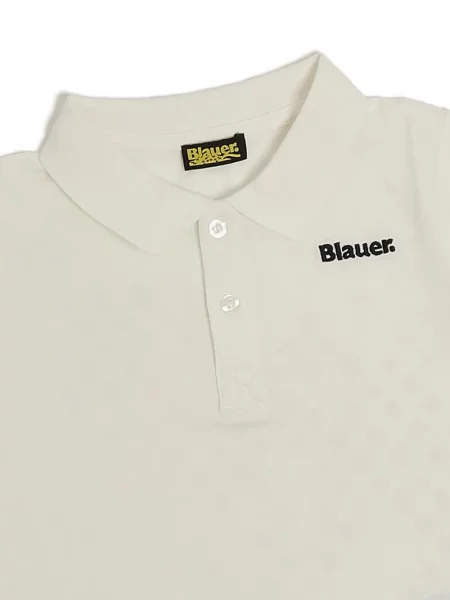 Поло тениска Blauer бяло