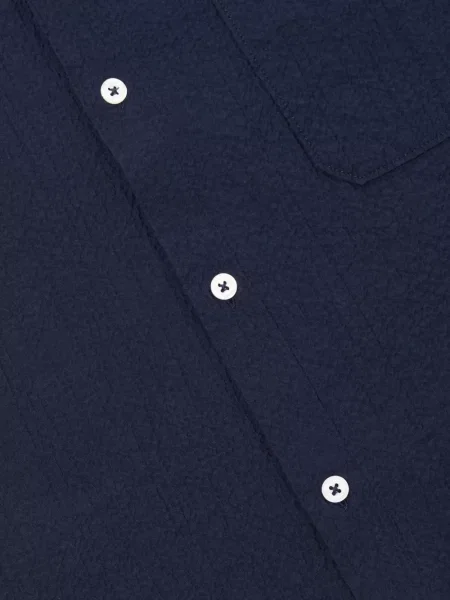 Krátká košile Universal Works modrá