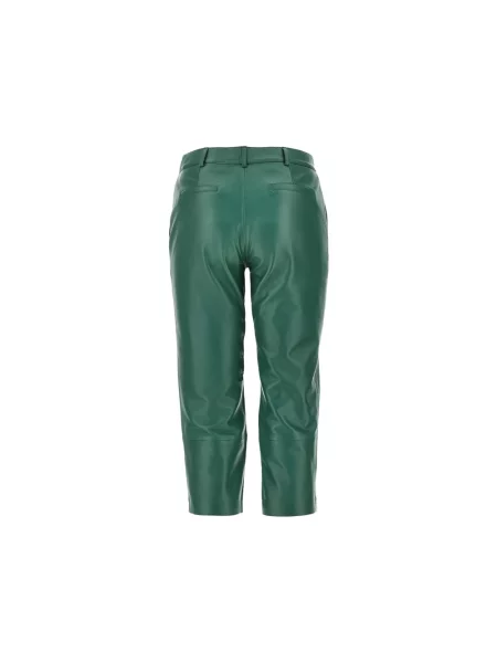 Spodnie The Frankie Shop skórzane zielone