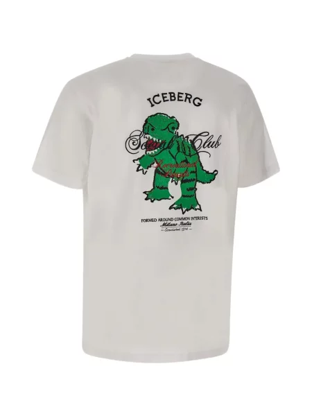 Majica Iceberg s autogramom bijela