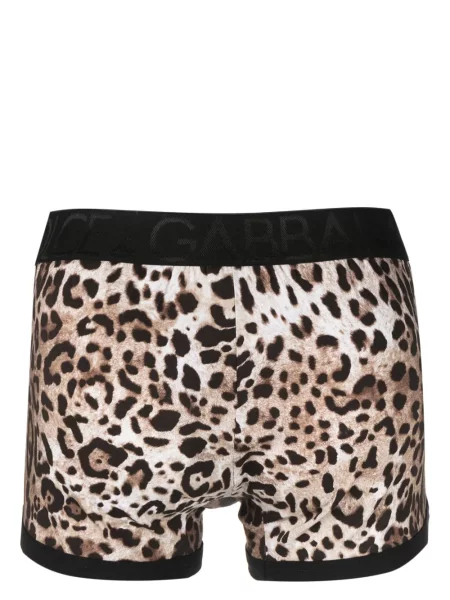 Raštuotos tempti bokseriai Dolce & Gabbana leopardinės ruda