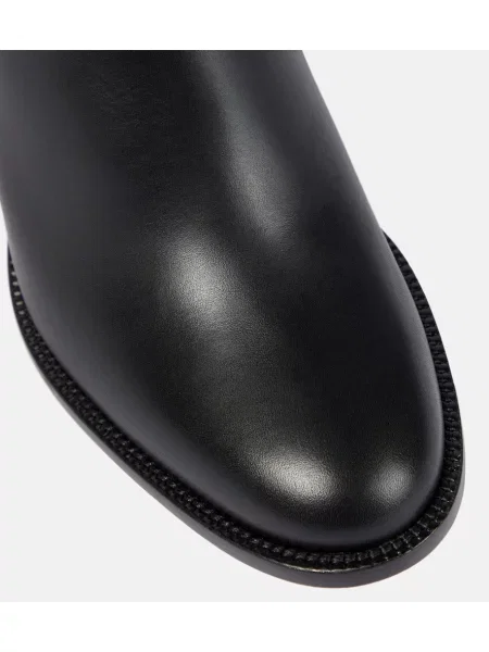 Cizme scurte Christian Louboutin din piele negru