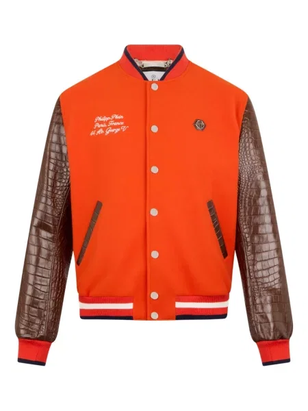 Geacă bomber Philipp Plein portocaliu