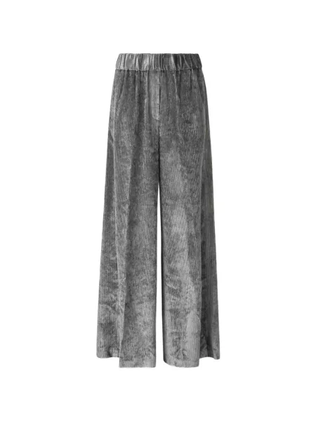 Pantaloni Peserico de catifea gri