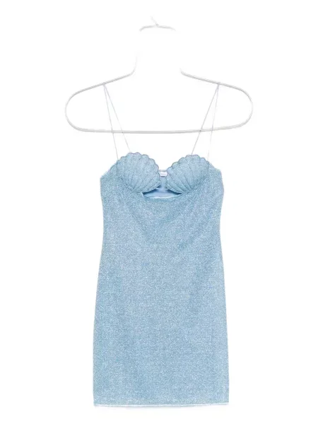 Mała mały sukienka mini Oséree garniturowa niebieska