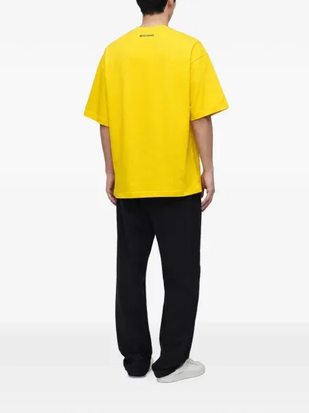 Tricou Moschino cu imagine galben