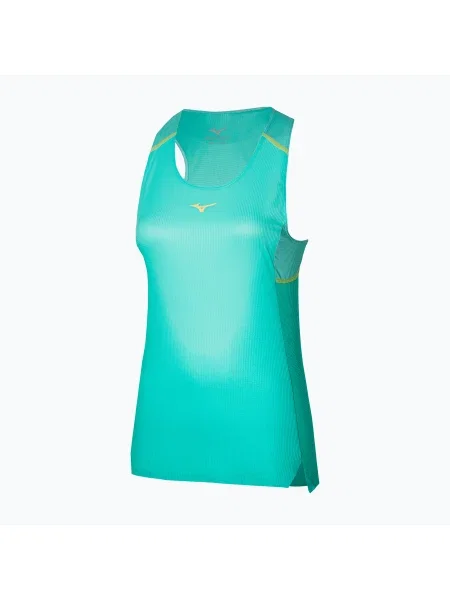 Olcsóbban. Női futó tank top Mizuno Aero Tank blue turquoise. Méret: L kék