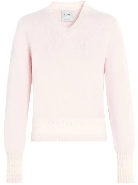 Pulover Barrie din cașmir roz