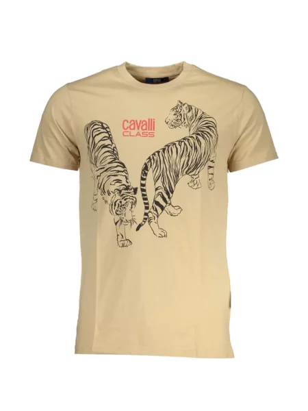 Tricou Cavalli Class cu imagine cu dungi de tigru