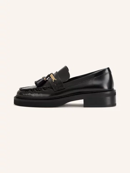 Maje Loafersy schwarz czarne