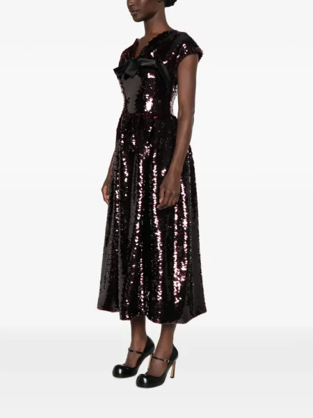 Rochie midi Simone Rocha cu paiete roșu