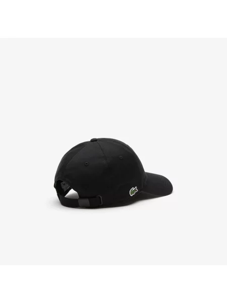 Lacoste Czapka Unisex Z Organicznej Bawełny Twill czarna