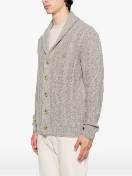 Cardigan Fedeli tricotate gri