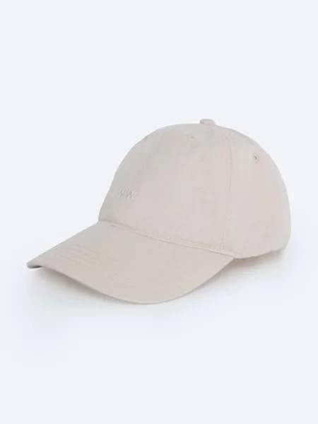Бейсболка Wood Wood Low Profile однотонна бежевий