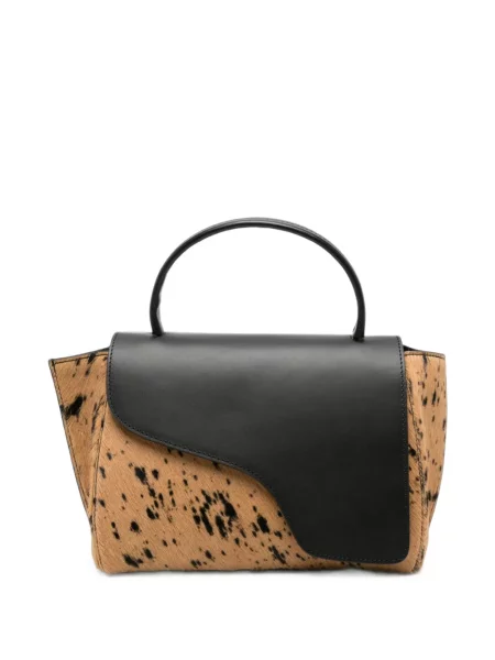 Geantă shopper Atp Atelier din piele cu imagine