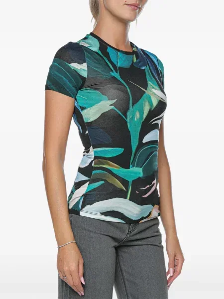 Tricou Ted Baker cu model floral cu imagine negru