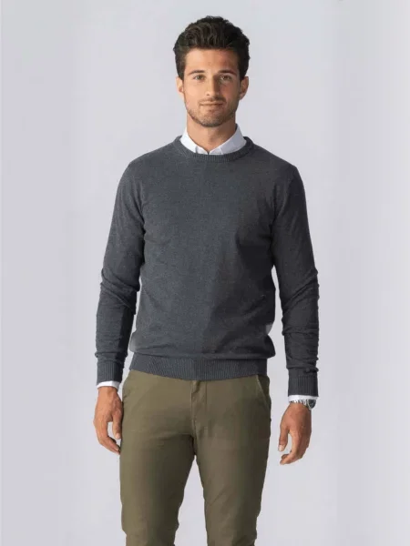 TEESHOPPEN Svetr Pullover tmavě šedá