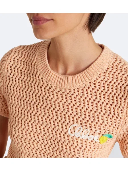 Top Chloé portocaliu