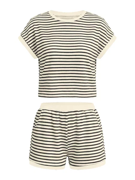 Imily Bela Costum cu pantaloni maro cappuccino negru